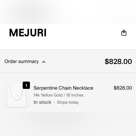 Mejuri Serpentine Chain Necklace 18" / 14K gold - Picture 7 of 7